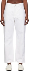 Studio Nicholson Belt Loop Jeans In Optic White