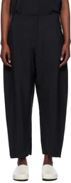 Studio Nicholson Navy Awe Trousers In Darkest Navy
