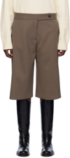 Studio Nicholson Kamet Tailored Shorts In Brown