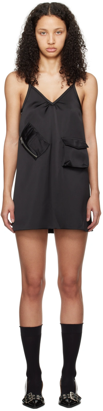 We11 Done Black Pocket Minidress