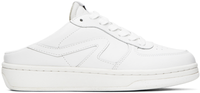 Rag & Bone White Retro Court Mule Trainers