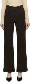 Totême Toteme Wide-leg Trousers In 040 Espresso