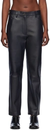 STUDIO NICHOLSON BLACK OPIE LEATHER PANTS