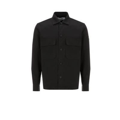 Calvin Klein Cotton Shirt In Black