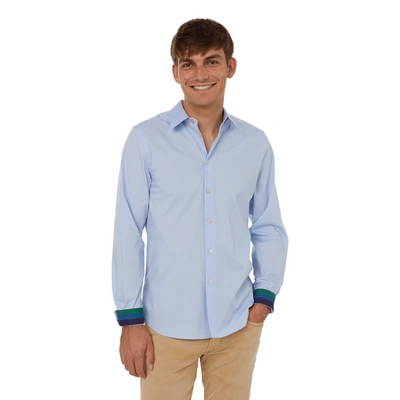 Paul Smith Tailored-fit Cotton Shirt In Blau