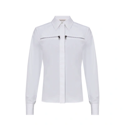 Alexander Mcqueen Cotton Shirt In White