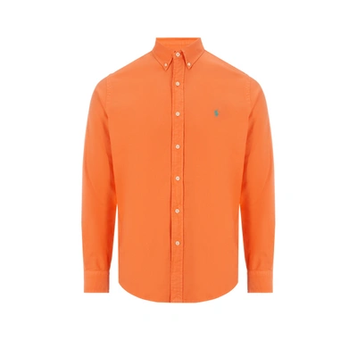 Polo Ralph Lauren Cotton Shirt In Orange