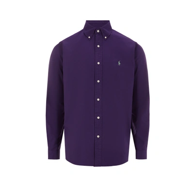 Polo Ralph Lauren Cotton Shirt In Purple