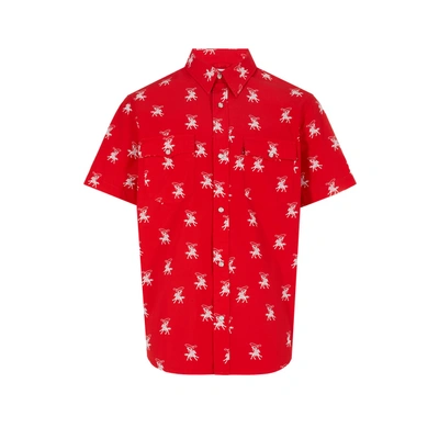 Levi's Horse-print Cotton Shirt In Rot
