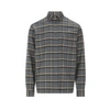 Saison 1865 Cotton Check Shirt In Grey