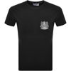 Aquascutum Logo T Shirt Black In Black