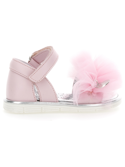 Monnalisa Kids'   Sandals With Tulle In Rosa Fairy Tale
