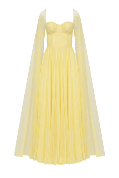 Lily Was Here Yellow Tulle Dress