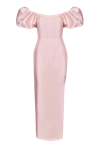 LILY WAS HERE FORMAL DRESS IN THE COLOR OF POWDER PINK WITH PEARLS