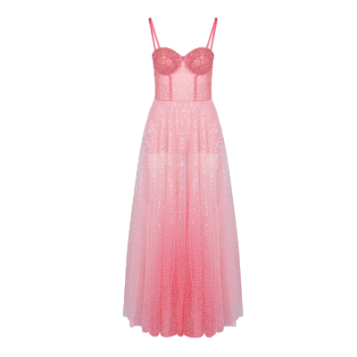 Lily Was Here Subtle Ombre Dress In Pink