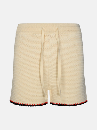 Jil Sander Cream Cotton Shorts