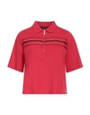 Armani Exchange Woman Polo Shirt Red Size Xl Cotton