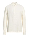 Barena Venezia Barena Man Shirt Cream Size 46 Linen In White