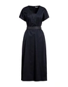 Peserico Woman Maxi Dress Midnight Blue Size 2 Cotton, Elastane