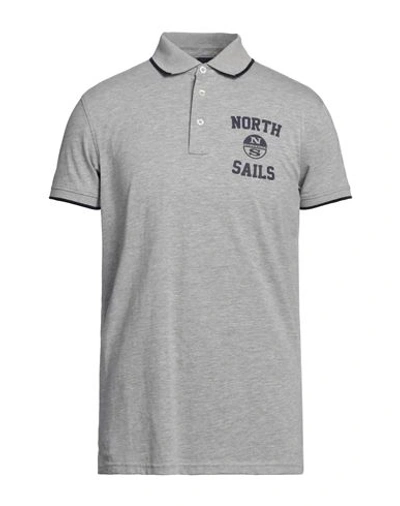 North Sails Man Polo Shirt Light Grey Size Xl Cotton, Polyester