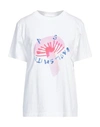 PS BY PAUL SMITH PS PAUL SMITH WOMAN T-SHIRT IVORY SIZE L COTTON