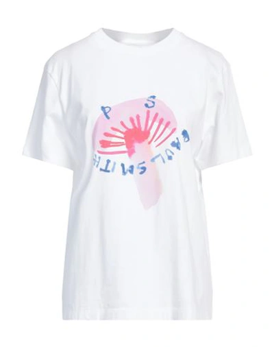 Ps By Paul Smith Logo-print Short-sleeved T-shirt In White