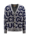 Gucci Logo-intarsia Wool Cardigan