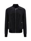 Rick Owens Man Jacket Black Size 38 Cotton, Silk, Virgin Wool