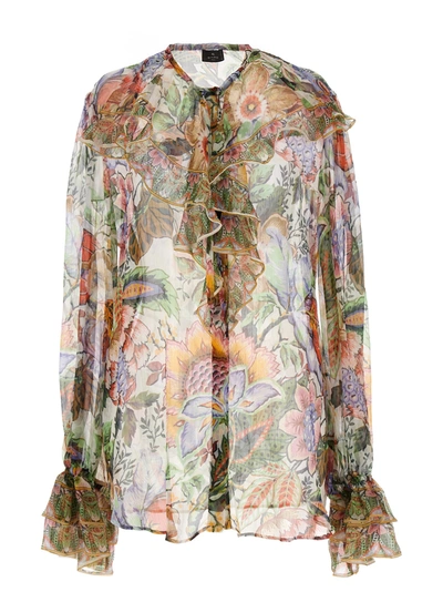 ETRO FLORAL SHIRT SHIRT, BLOUSE