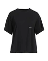 Trussardi Woman T-shirt Black Size M Cotton
