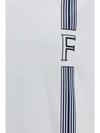 Ferragamo Logo-printed Long-sleeved T-shirt In White