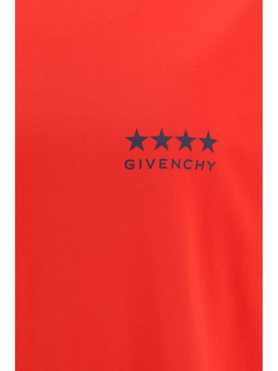 Givenchy 4g Cotton T-shirt In Red