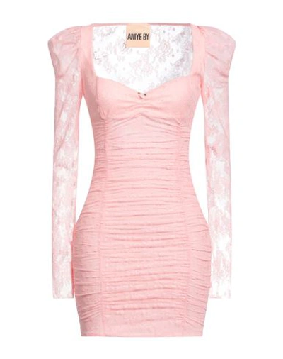 Aniye By Woman Mini Dress Pink Size 8 Polyamide, Elastane