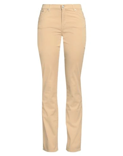 Trussardi Woman Pants Beige Size 32 Cotton, Elastane