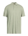 Stenströms Man Polo Shirt Sage Green Size Xxl Linen
