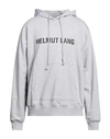 Helmut Lang Man Sweatshirt Light Grey Size Xl Cotton, Elastane
