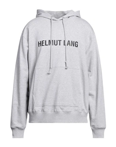Helmut Lang Man Sweatshirt Light Grey Size Xl Cotton, Elastane In Grey