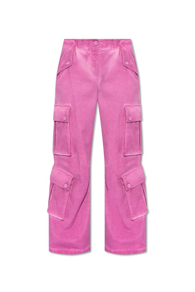 Dolce & Gabbana Straigtht Leg Cargo Trousers In Pink