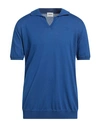 Berna Man Sweater Bright Blue Size Xxl Viscose, Polyester