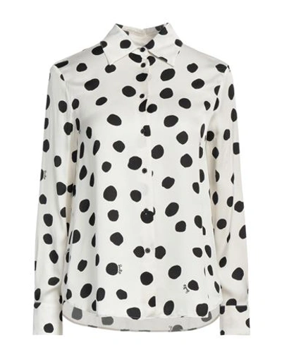 Pinko Woman Shirt Off White Size 4 Viscose