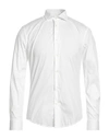 Brian Dales Man Shirt White Size 15 Cotton, Polyamide, Elastane