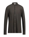 Filippo De Laurentiis Man Shirt Dark Green Size 44 Cotton