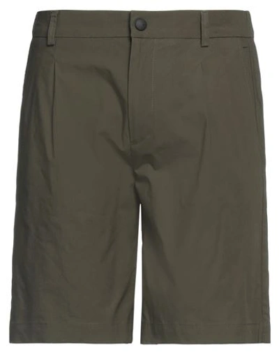 Suns Man Shorts & Bermuda Shorts Dark Green Size Xl Cotton, Elastane