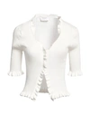 Snobby Sheep Woman Cardigan White Size 4 Cotton, Silk