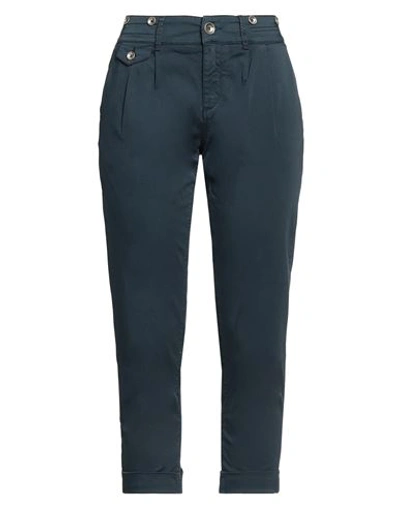 Jacob Cohёn Woman Pants Navy Size 26 Cotton, Elastane In Navy Blue