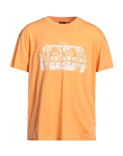 Napapijri Man T-shirt Mandarin Size Xxl Cotton