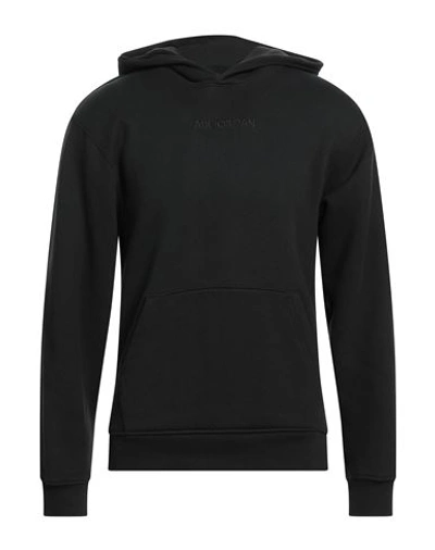 Jordan Man Sweatshirt Black Size Xs Cotton, Elastane In Black