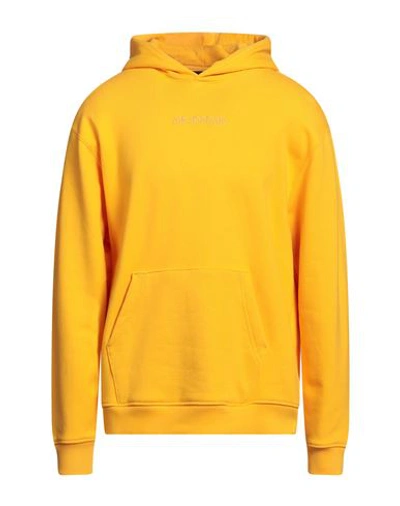 Jordan Man Sweatshirt Yellow Size M Cotton, Elastane