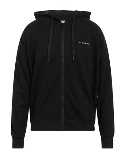 Richmond X Man Sweatshirt Black Size L Cotton, Polyester