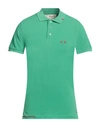 Project E Man Polo Shirt Green Size L Cotton